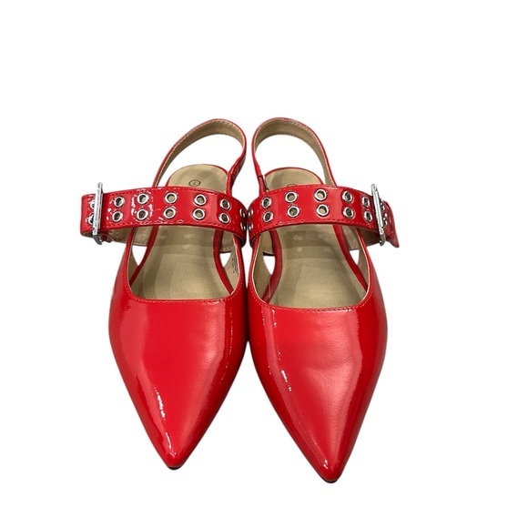 New Ophelia Roe Stylish Red Women's Flat Shoes with Memory Foam Size: 10 - Picture 4 of 5
